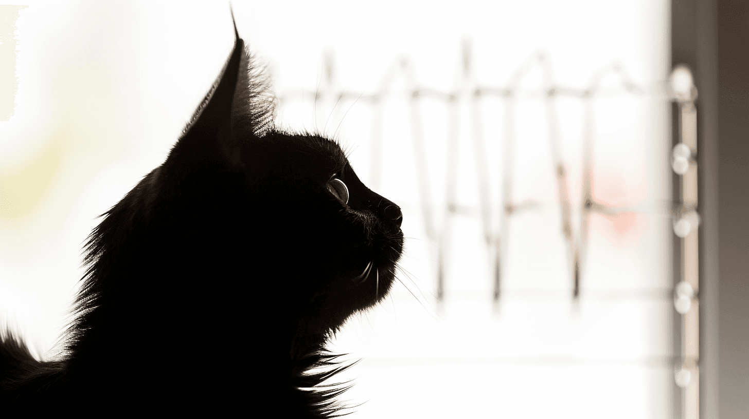 Vet listening to a cat's heart with a stethoscope